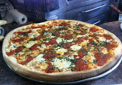 Delicious pizza at Bleecker Street Pizza