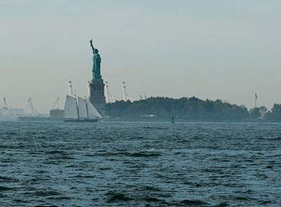 Statue of Liberty in the NY Harbor