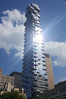 The "Jenga" Building in Tribeca