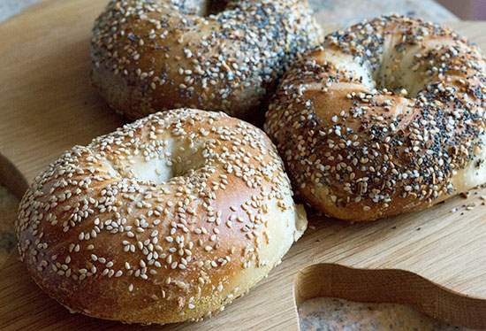 Assorted NYC bagels