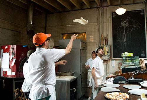 Music and dough-tossing at Roberta's