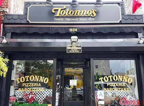 Totonno's Pizza in Coney Island